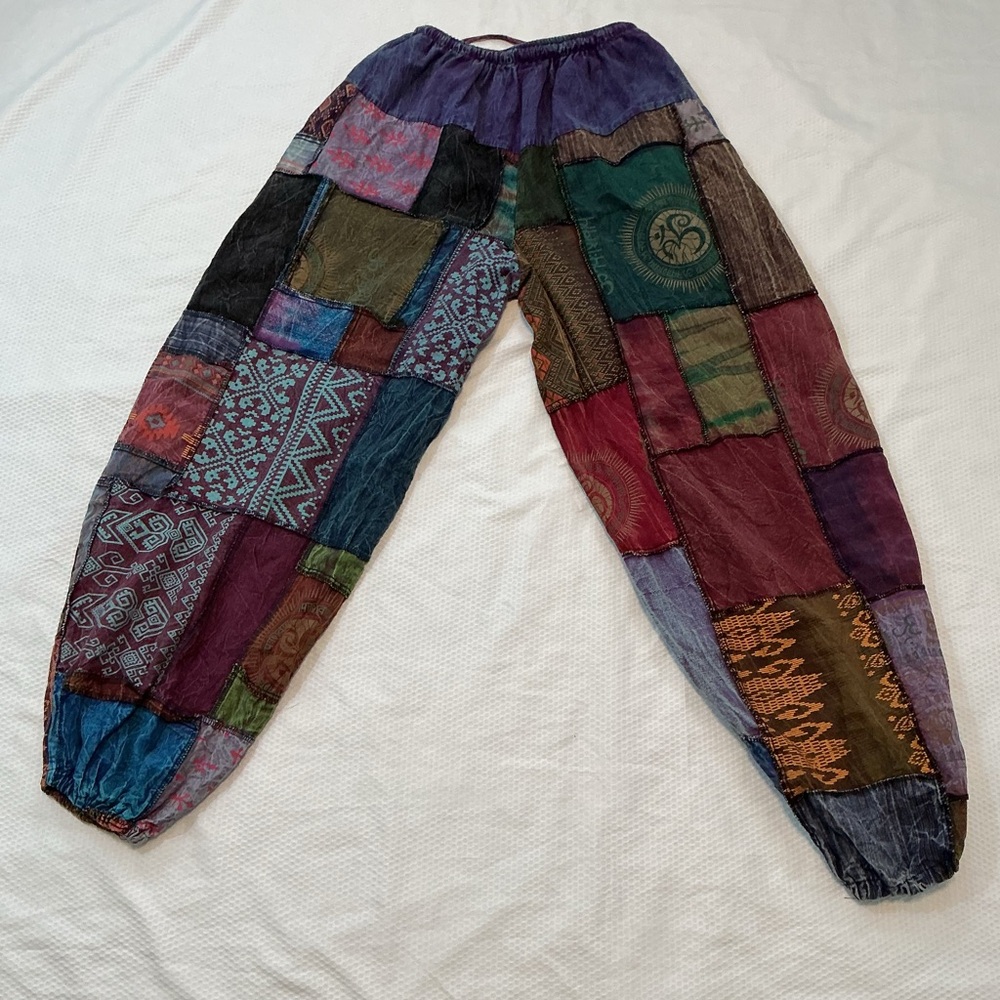 Patchwork Multicolor Pants , - image 3